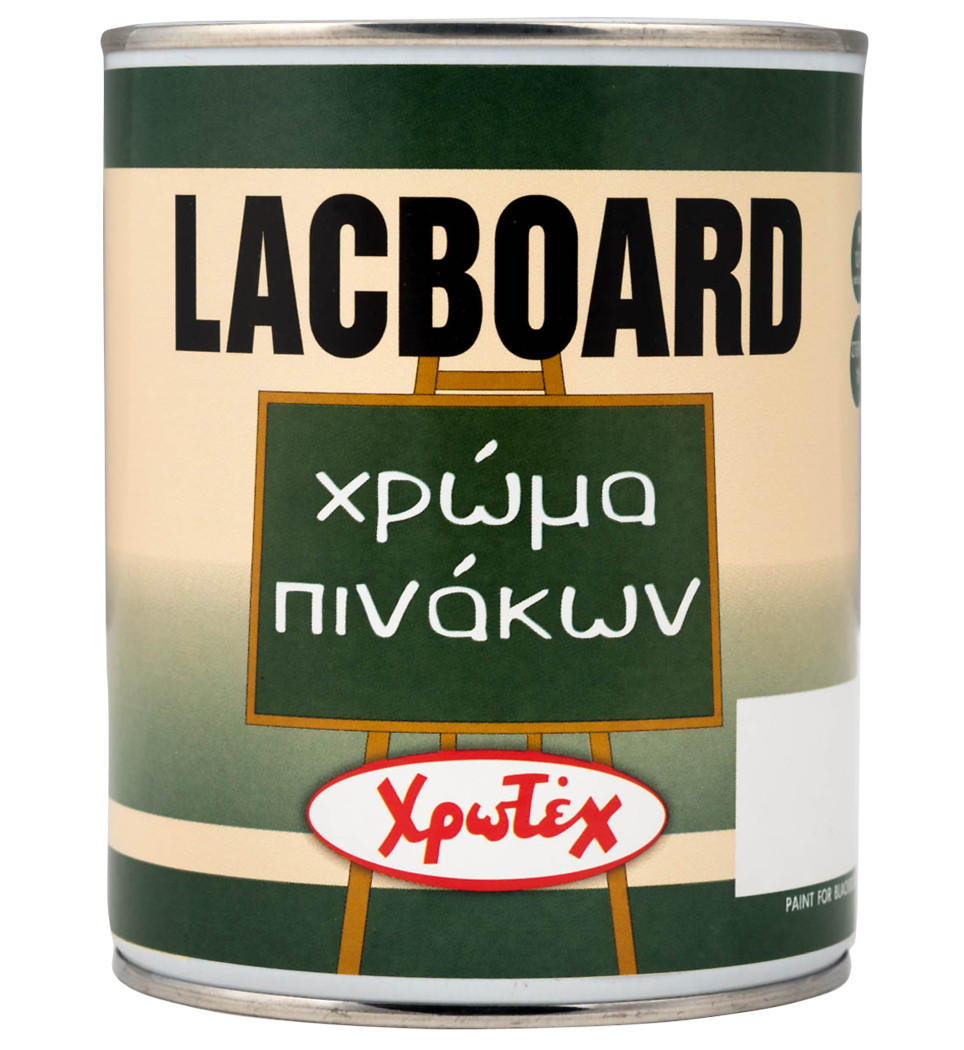 ΧΡΩΤΕΧ LACBOARD ΧΡΩΜΑ ΓΙΑ ΒΑΦΗ ΠΙΝΑΚΩΝ ΜΑΥΡΟ 750ml