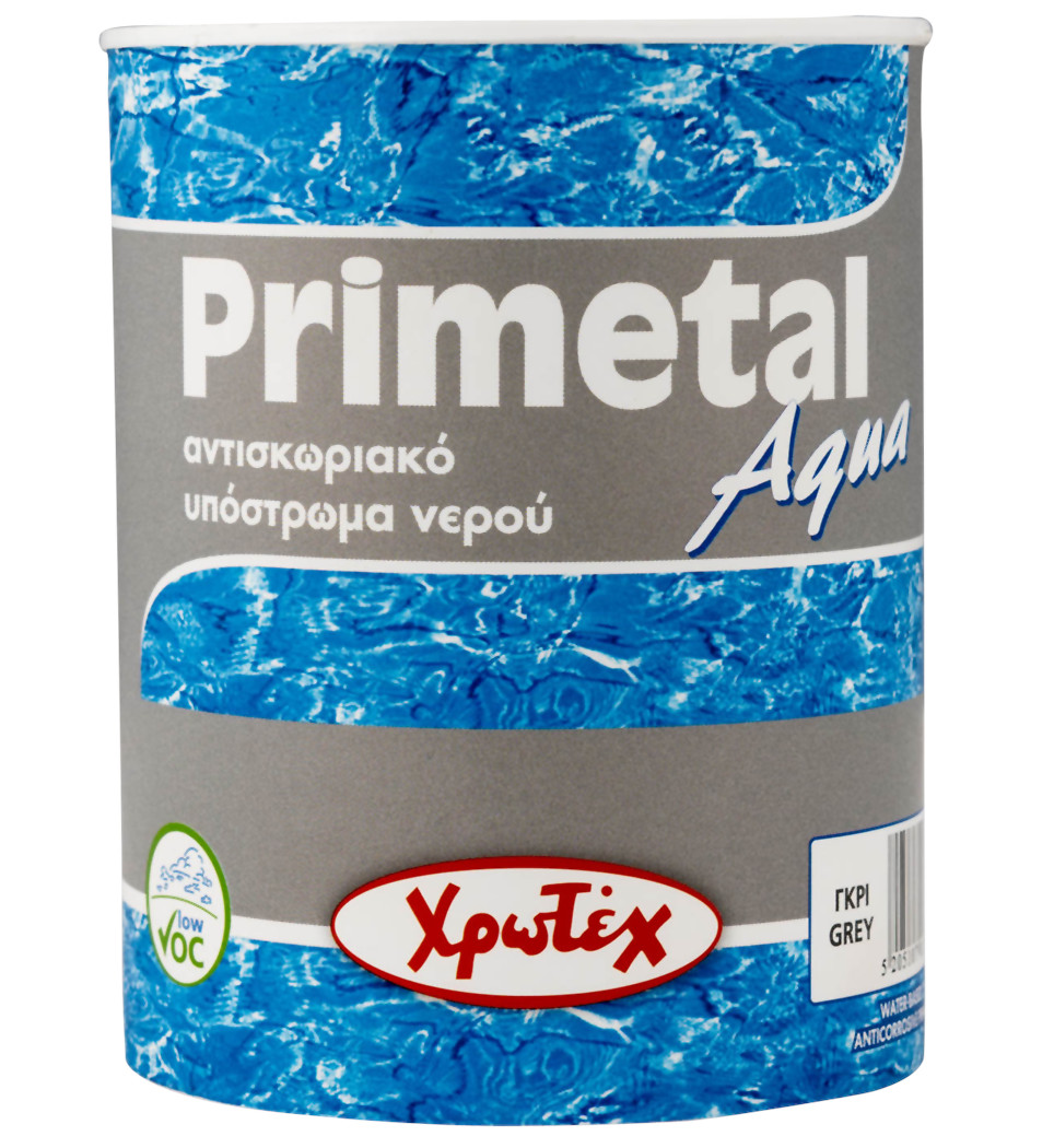 ΧΡΩΤΕX PRIMETAL AQUA ΑΝΤΙΣΚΩΡΙΑΚΟ ΥΠΟΣΤΡΩΜΑ ΝΕΡΟΥ 750ml