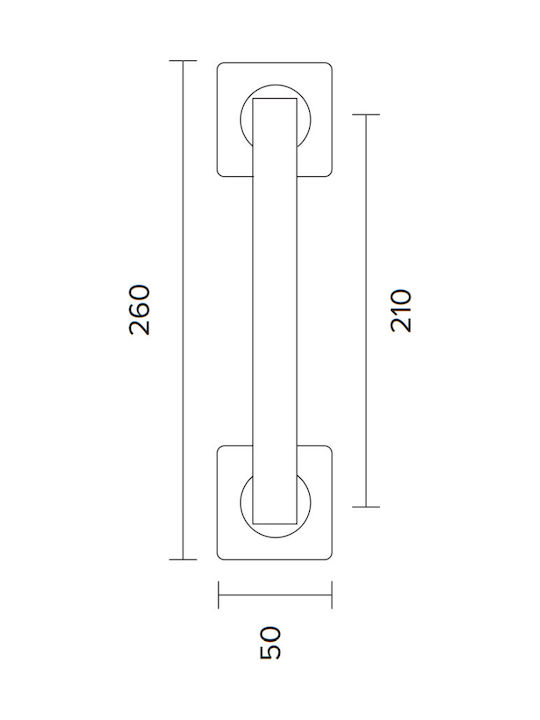 CONSET ΛΑΒΗ ΕΞΩΠΟΡΤΑΣ C875 260ΜΜ ΜΑΤ ΜΑΥΡΗ