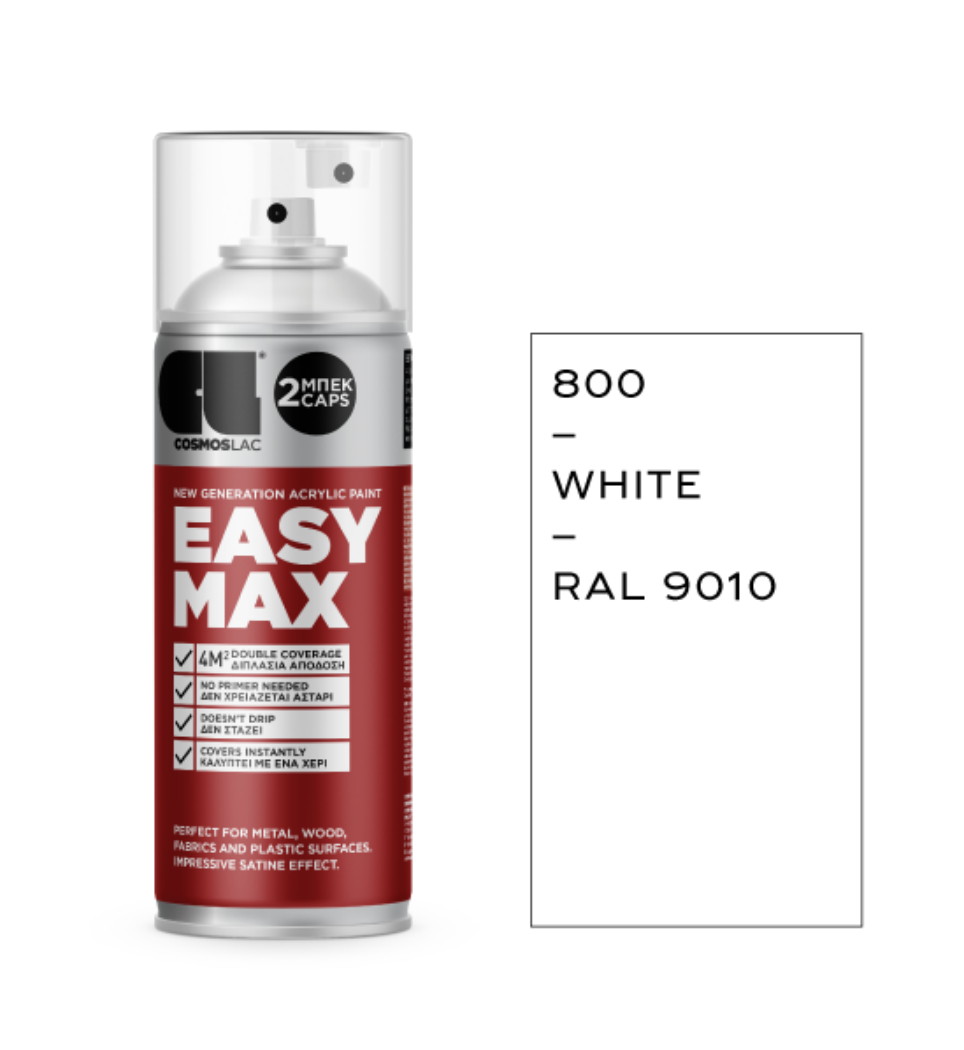 COSMOS LAC EASY MAX WHITE  800 400ml