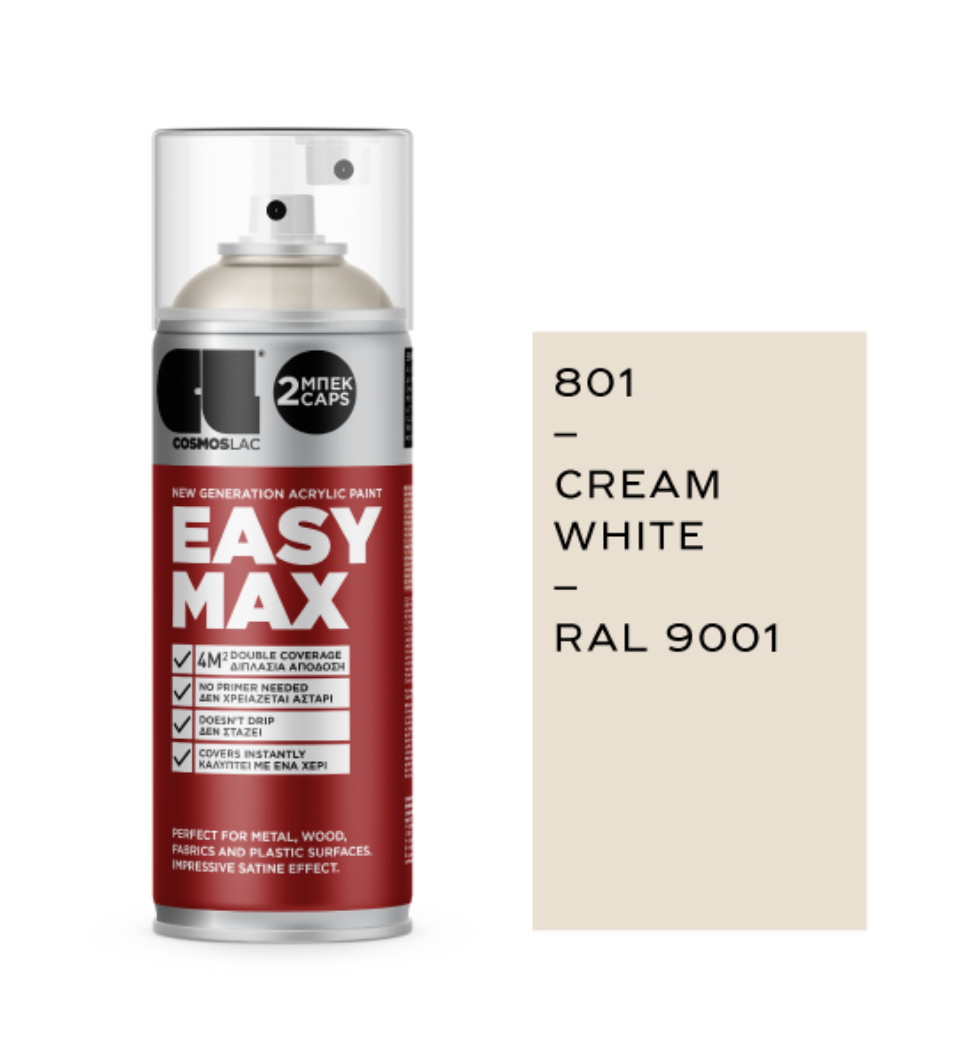 COSMOS LAC EASY MAX CREAM WHITE  801 400ml