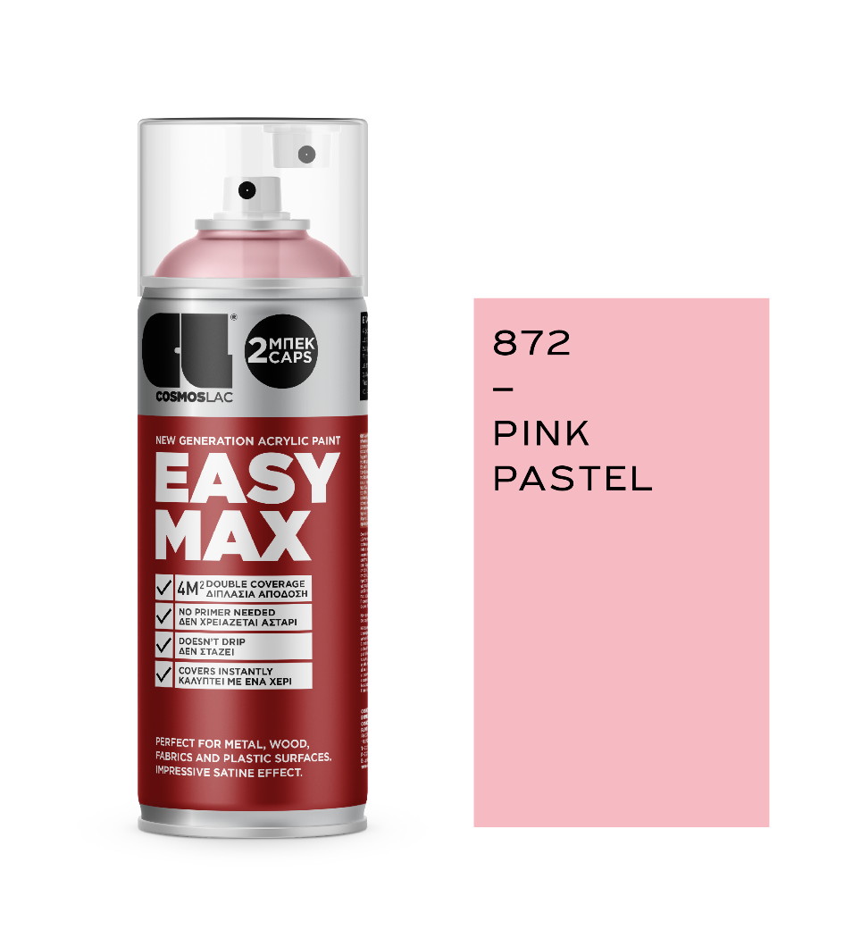 COSMOS LAC EASY MAX PASTEL PINK  872 400ml