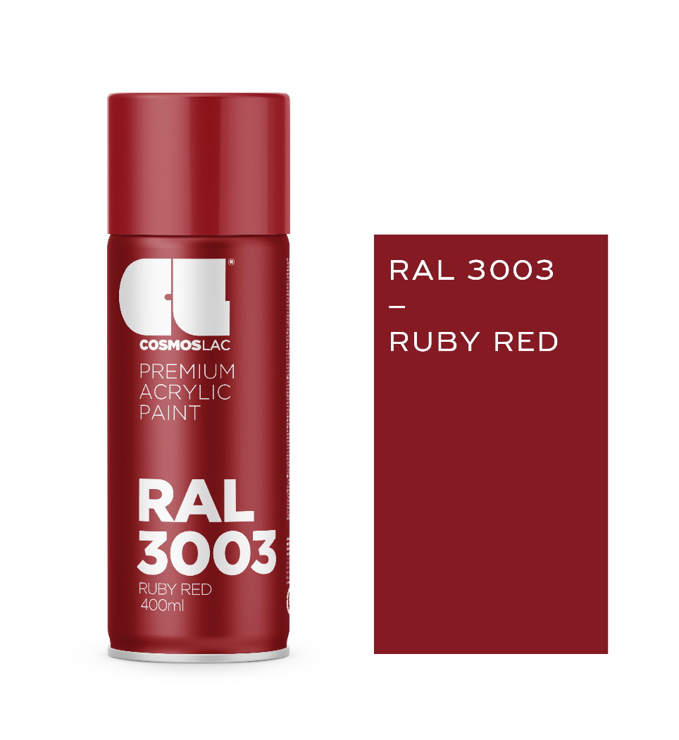 COSMOS LAC SPRAY RAL 3003 RUBY RED 400ml
