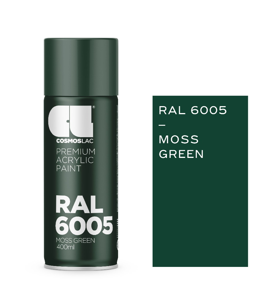 COSMOS LAC SPRAY RAL 6005 MOSS GREEN 400ml