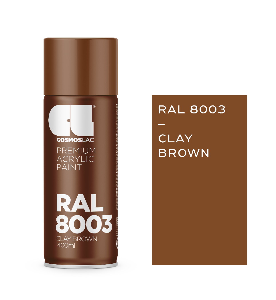 COSMOS LAC SPRAY RAL 8003 CLAY BROWN 400ml