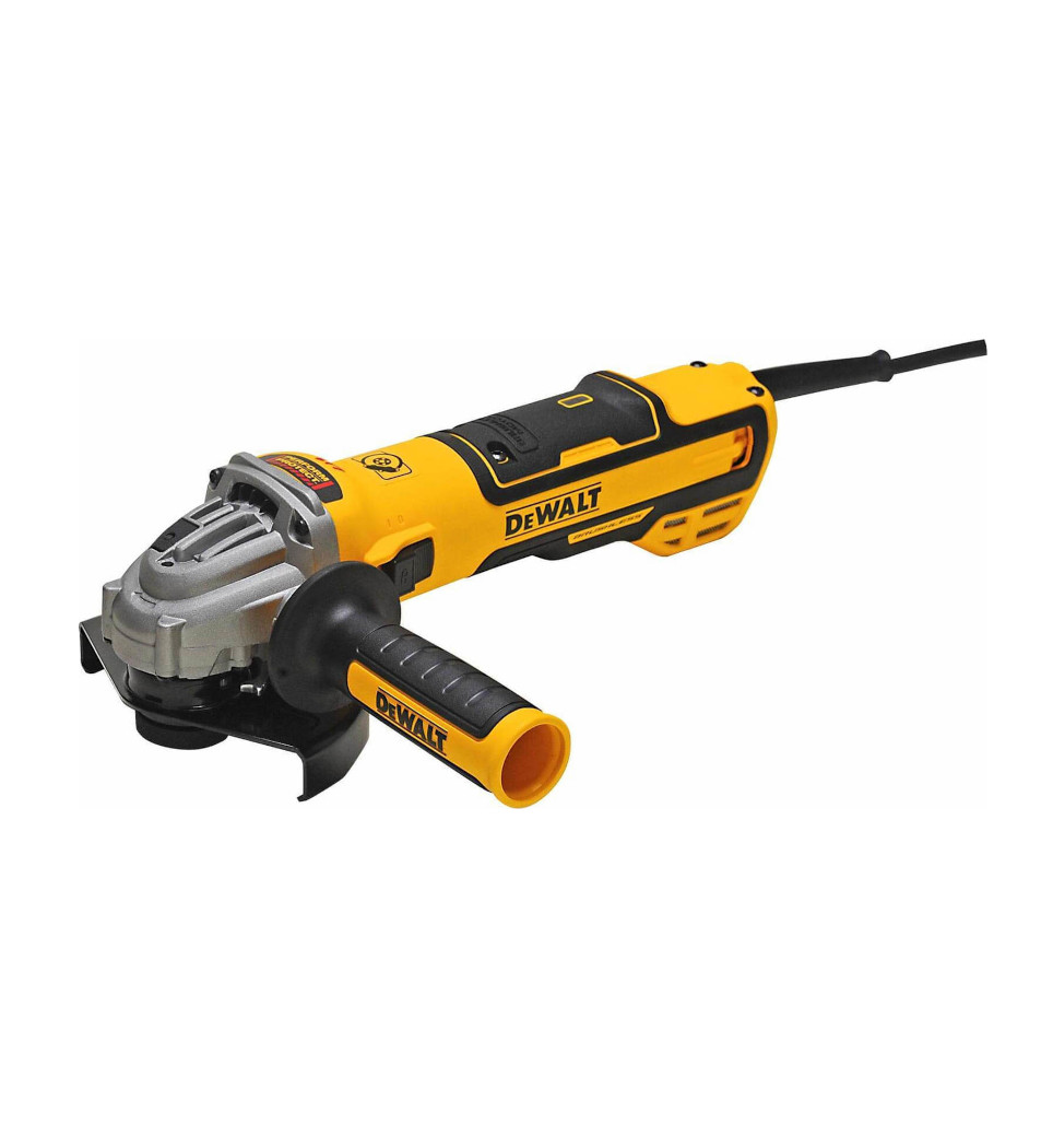 DEWALT ΓΩΝΙΑΚΟΣ ΤΡΟΧΟΣ BRUSHLESS 125mm ΜΕ ΑΝΤΙΚΡΑΔΑΣΜΙΚΗ ΠΛΕΥΡΙΚΗ ΛΑΒΗ NO-VOLT  1700W DWE4347