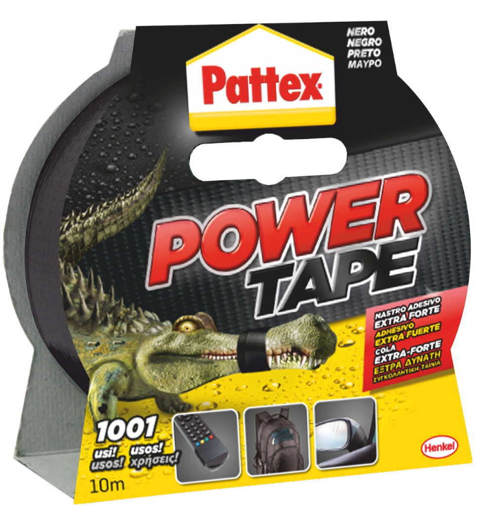 PATTEX POWER TAPE-ΤΑΙΝΙΑ ΥΦΑΣΜΑΤΙΝΗ ΥΨΗΛΗΣ ΠΟΙΟΤΗΤΑΣ ΜΑΥΡΗ 10m