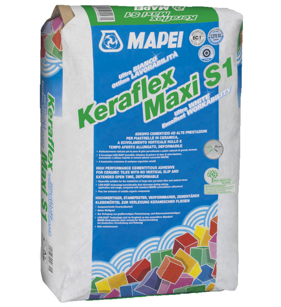 MAPEI KERAFLEX MAXI S1 ΚΟΛΛΑ ΠΛΑΚΙΔΙΩΝ ΛΕΥΚΟ 23kg   