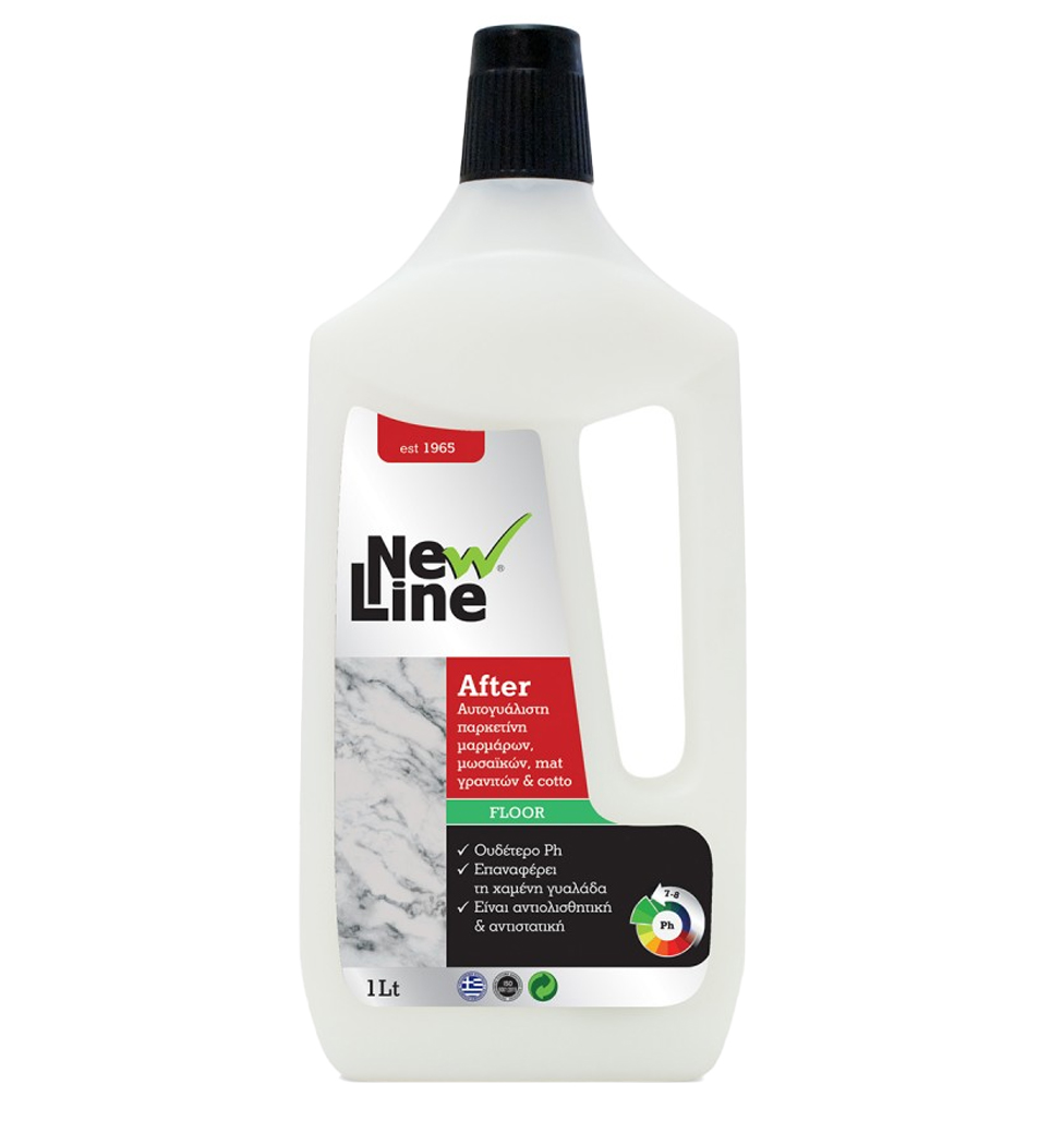 NEWLINE ΑΥΤΟΓΥAΛΙΣΤΗ ΠΑΡΚΕΤΙΝΗ ΜΑΡΜAΡΩΝ, ΜΩΣΑΪΚΩΝ, MAT ΓΡΑΝΙΤΩΝ ΚΑΙ COTTO 1LT (90012)