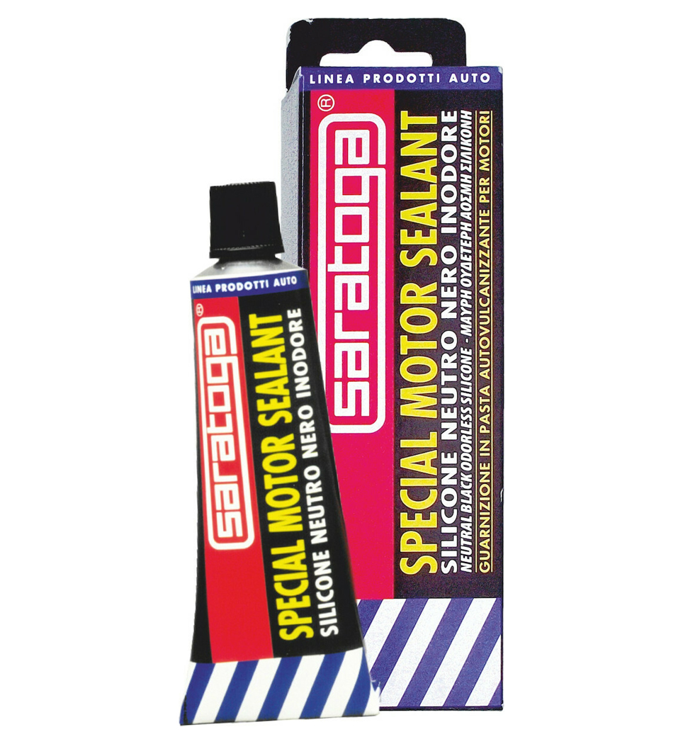 SARATOGA SPECIAL MOTOR SEALANT ΦΛΑΝΤΖΟΚΟΛΛΑ ΜΑΥΡΗ ΟΥΔΕΤΕΡΗ ΑΟΣΜΗ ΣΙΛΙΚΟΝΗ 80g