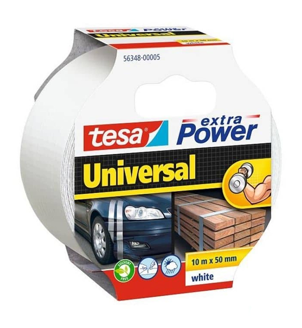 TESA ΥΦΑΣΜΑΤΙΝΗ ΤΑΙΝΙΑ ΛΕΥΚΗ EXTRA POWER UNIVERSAL 10m x 50mm